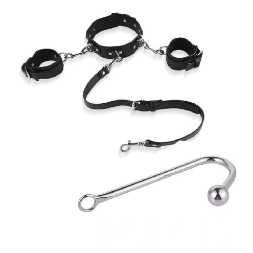 and Elegant 5334 Collar with Anal Cuffs Hook Beaded 0917